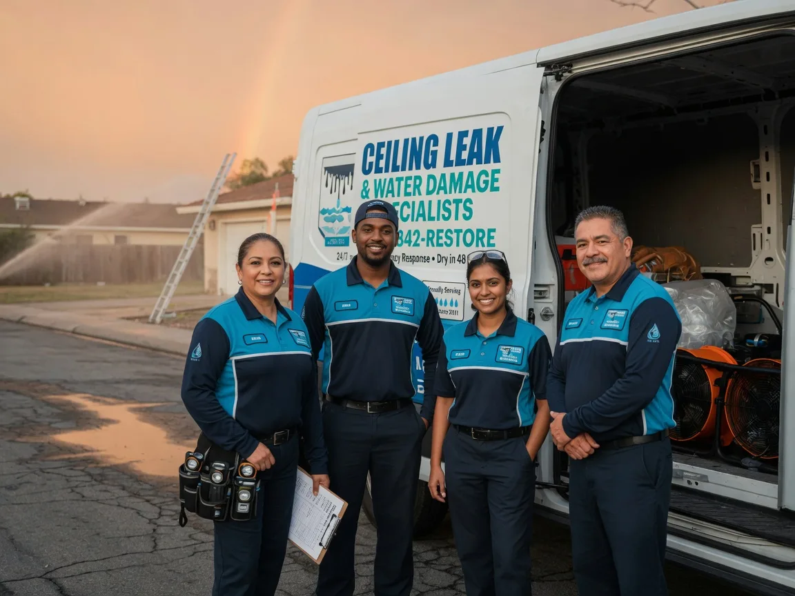 Ceiling Leak Cleanup company in Burbank, SD